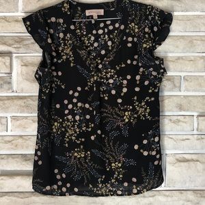 Philosophy Floral Flutter Sleeve Top